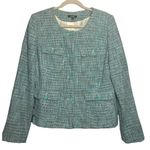 Premise Ladies Blazer Pastel Blue Elegant Femine Button Closure Blazer Size 14 Photo 0