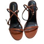EXPRESS Brown Stiletto Heels with Ankle Straps Photo 1