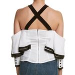 Haute Rogue  Black White Top  Large Off shoulder Photo 4