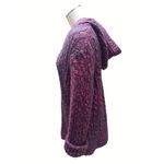 Cabela's Burgundy Black Button Up Hooded Sweater Cozy Knit Cotton Blend Warm Styl Photo 1