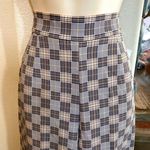 Lena Gabrielle NWT  high waisted plaid palazzo pants. Sz 2 Photo 4