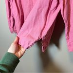 Bryn Walker  Pink Linen Button Down Top Medium Photo 7