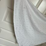 ASOS  White Eyelet Cap Sleeve Long Flowy Knit Dress Size 8 Photo 7