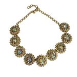 J.Crew Jumbo Brulee Necklace Aurora Borealis Retired Rare Runway 19 Photo 0