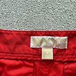 Michael Kors Red Shorts with Brown Belt Photo 4