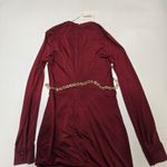 L'Agence  Thea Twist Front Dress in Black Cherry Size 0 Photo 11