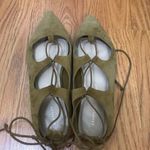Loeffler Randall  Brown Suede Lace Up Ballet Flats Photo 6