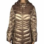 Ellen Tracy Metallic Down Puffer Jacket Photo 0