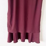 Theory  Malkan Bergen Flared Hem Shift Dress in Burgundy Photo 4