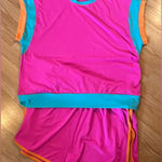 Neon Color Block Short Set. NWT Size‎ 2XL Orange Size 2X Photo 0