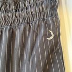 Zyia Women's Gray Pinstripe La Jolla Sleeveless Short Romper Small Photo 3