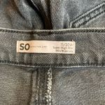 SO  clothing black distressed super high-rise wide leg 90s jeans Photo 1