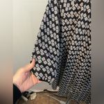 Lucky Brand , black and white geometric, full button up dress size large Photo 3
