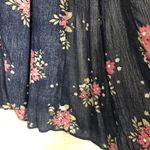 Hem & Thread Romper Womens Medium Skirt Overlay Floral Beachy Festival Coquette Photo 6