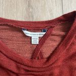 American Eagle  Women’s Rust Open Back Crewneck Sweatshirt Sz S Photo 2