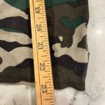 J Crew Teddie Camo Print Cotton Sweater Women's Size Small Crew Neck Casual Green Photo 4