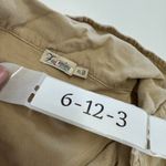 Faherty Romper Womens X Large Brown Arlie Button Up Collared Linen Blend Photo 5