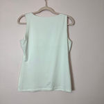 Calvin Klein CALVIN KLEIN White Sleevless Shell Top, Size Medium Photo 1