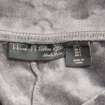 House Of Harlow 1960 Dark Grey Velour Drawstring Cuffed Jogger Pants Small Gray Photo 5