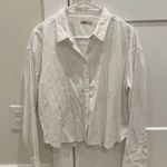 Faherty  Oxford Cropped Shirt Photo 0