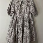 THE KORNER Floral Mini Dress Small Multicolor Gardencore Ruffle Boho Chic Casual Photo 6