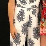 These Three Boutique Navy and White Printed Jumpsuit Photo 0