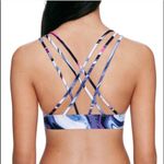 PINK - Victoria's Secret VS Victoria's Secret Pink Banded Strappy Bralette Size XS Marble Blue White Photo 1
