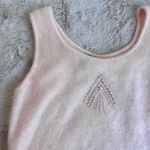 Vintage 1991 Christine Phillipé Baby Pink Coquette Knit Sweater Tank with Beaded Pearl Design Photo 1