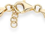 18K Gold Over Sterling Silver Italian 5mm Mesh Link Chain Bracelet for Women, 925 Made in Italy Photo 1