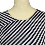 Talbots women's size SP blue and white stripe sleeveless stretchy tank top Photo 4