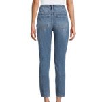 No Boundaries  Patchwork Straight Leg Jeans Varsity Appliqué Mid Rise Blue 11 Photo 8