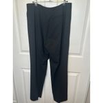 Lafayette 148 Black Virgin Wool Straight Leg Menswear Pants 14 Stretch Career Photo 4