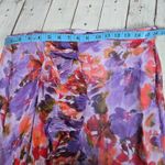 J.Crew  Floral Ruffle Midi‎ Skirt Purple Orange Women's Size 12 Photo 6