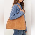 ASOS tan faux suede large tote bag Photo 1