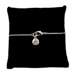 Sam Edelman NEW - Chic Silver Link Triple Gemstone Bracelet Jewelry w Clear Crystal Halos Photo 1