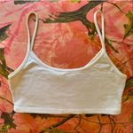 Brandy Melville  white cotton tank bralette / camisole crop top   Photo 2