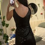 Lulus Black Sequin Dress Photo 3