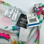 Salt + Cove Juniors' Retro Hibiscus Lace Up Bikini Bottom White Colorful XL Size undefined Photo 5