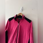 Lauren Ralph Lauren Pink and Black Active Full Zip Packable Hood Jacket Size 1X Photo 1