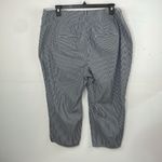 Lane Bryant  The Allie Pants Capri Gray/White Stripes size 20 Photo 6