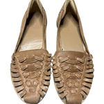 Nisolo Tan Woven Leather Huarache Flats Almond Toe 9.5 Photo 0