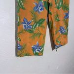 Lauren Ralph Lauren Pants Women Crop Floral Multicolor All Over Print Size 14W Orange Photo 3