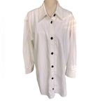 Madewell Denim Oversized Mini Shirtdress Tile White XL NWT Photo 2