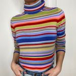 Talbots Vintage 80’s Rainbow Striped  Sweater Photo 0