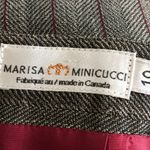 Marisa Minicucci Herringbone Pinstriped Wool Skirt 10 Photo 5