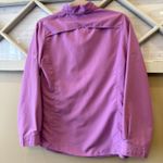 10,000 Ft Above Sea Level Shirt Women's Small Long Sleeve Button UP Top Hiking Pink Photo 4