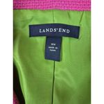 Lands' End  Pink Blazer Green Satin Lining Wool Blend Vented Plus SZ 18W NWOT Photo 3
