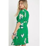 Free People Neon Garden Mini Dress Green Floral 4 Preppy Dainty Fit & Flare Photo 9