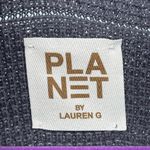 Planet by Lauren G Waffle Cowl Pima cotton Sweater XL Gray Photo 5