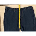 Blue Denim Wide Leg Bellbottoms Raw Hem Jeans XL Casual Festival Bohemian Hippie Photo 5